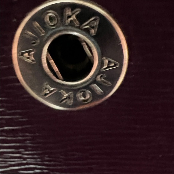 Givenchy Plum Leather Continental Wallet with Silver-Tone Logo GUC - Picture 12 of 17